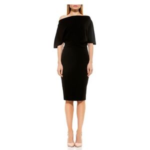 NWT ALEXIA ADMOR Olivia Draped One-Shoulder Dress